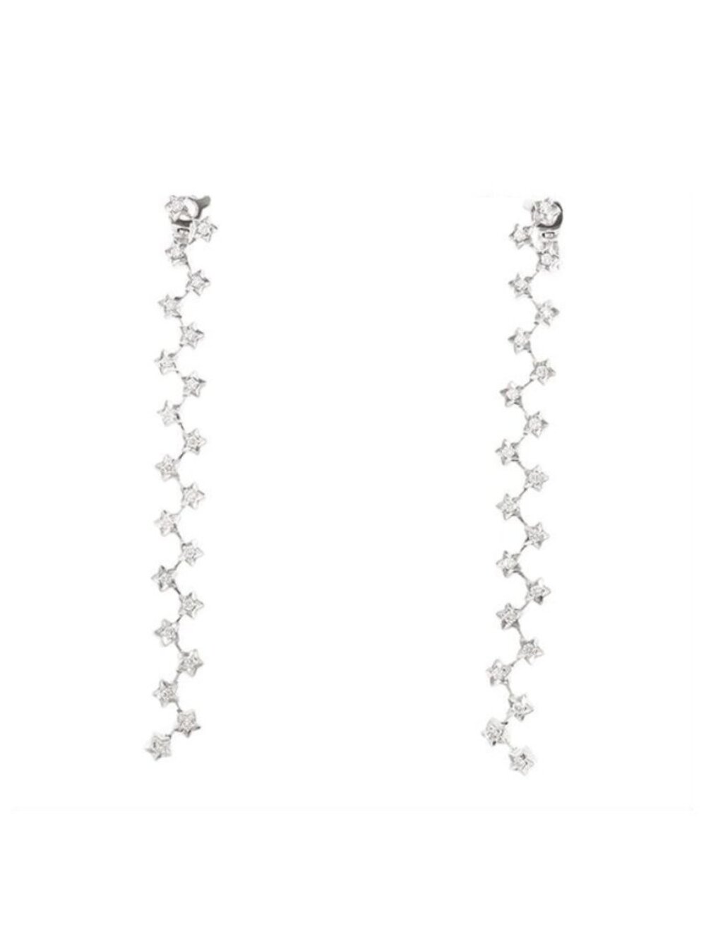 Chanel Drop Earrings White Gold 18K Diamond Comet Collection